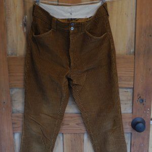 Vintage Brown Striped Corduroy Pants